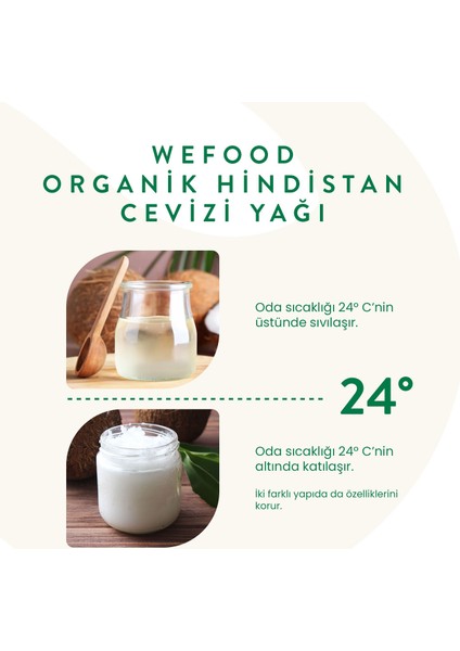 Organik Hindistan Cevizi Yağı 150 ml (Soğuk Sıkım) 8681749104451