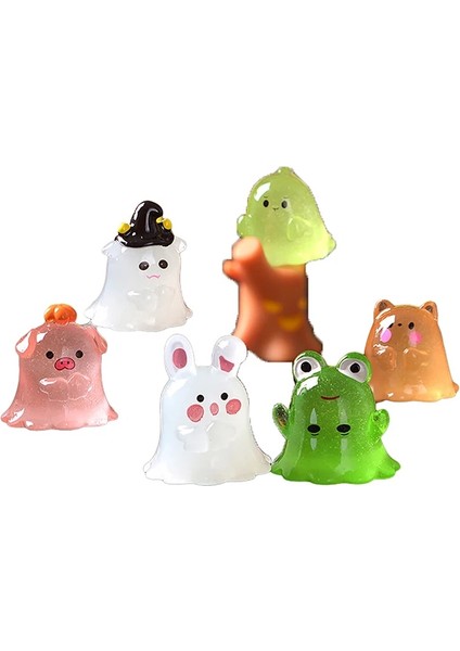 Kurbağa 1 Pc Aydınlık Tavşan Ejderha Süs Karikatür Kurbağa Domuz Heykelcik Hayalet Bebek Mikro Manzara Yılbaşı Dekoru Dollhouse Minyatür Oyuncak (Yurt Dışından)