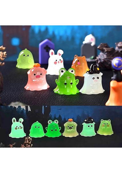 Kurbağa 1 Pc Aydınlık Tavşan Ejderha Süs Karikatür Kurbağa Domuz Heykelcik Hayalet Bebek Mikro Manzara Yılbaşı Dekoru Dollhouse Minyatür Oyuncak (Yurt Dışından)
