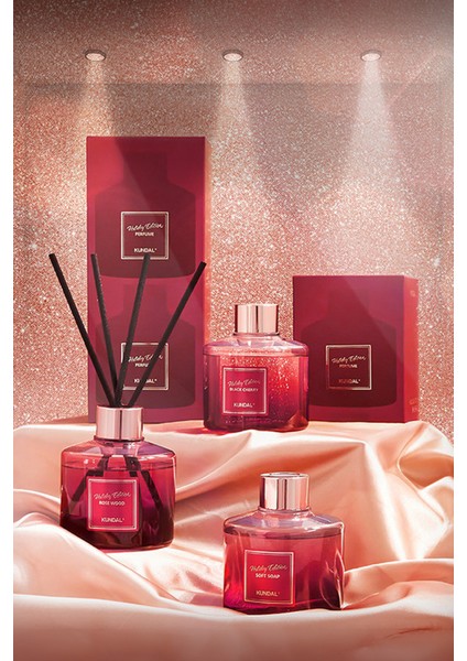 Holiday Serisi Parfüm Difüzörü KUNDAL Perfume Diffuser Holiday Edition 200ml 2Adet (Rose Wood)