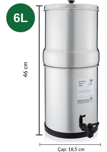 - 6 Lt Portatif Su Arıtma Cihazı – 2 Filtre - W9361136 fırsatları