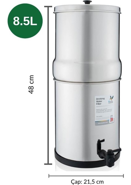 - 8.5 Lt. Portatif Su Arıtma Cihazı – 4 Filtre - W9361139