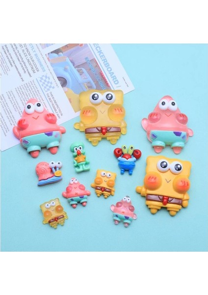 Pdx-2pcs Karikatür Spongebobs Patrick Serisi Reçine Yama Dıy Krem Gule Saç Aksesuarları Telefon Kılıfı Kawaii Dekoratif Aydınlık Malzeme Oyuncak (Yurt Dışından) fiyatları