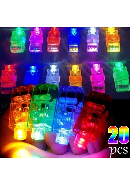 Renk Radom 1/20 Adet Çocuk LED Işıkları Parmak Yüzük Aydınlık Oyuncaklar Karanlıkta Parlayan Yanıp Sönen Halka Sahne Light Up Oynarken Parti Malzemeleri (Yurt Dışından)
