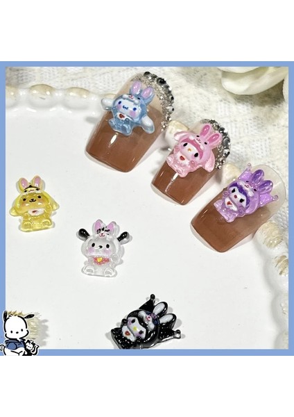 A-1 20 Adet Reçine Sanrioed Tırnak Aksesuarları Pochacco Cinnamoroll Kuromi Aydınlık Melodi Manikür Sanat Dekoru Dıy Aksesuarları Oyuncaklar Hediye (Yurt Dışından) fırsatları