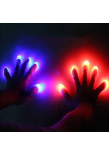 2 Adet Rastgele Renk 2 Adet Light-Up Başparmak LED Parmak Işığı Yanıp Sönen Parmaklar Sihir Sahne Kızdırma Oyuncaklar Çocuk Çocuklar Aydınlık Hediyeler (Yurt Dışından)