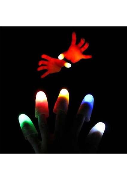 2 Adet Rastgele Renk 2 Adet Light-Up Başparmak LED Parmak Işığı Yanıp Sönen Parmaklar Sihir Sahne Kızdırma Oyuncaklar Çocuk Çocuklar Aydınlık Hediyeler (Yurt Dışından)