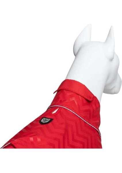 Softshell Red Stripe Köpek Yağmurluğu Kırmızı Beden 8
