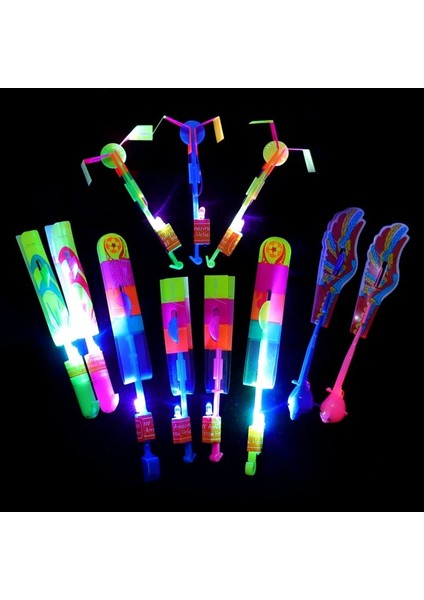 1 Adet Kuş Ok 1 Adet Açık Flaş Sapan Oyuncaklar LED Gece Lambası Çocuklar Bebek Aydınlık Sapan Yenilik Oyuncak Elastik Helikopter Dönen Uçan Oyuncak (Yurt Dışından)