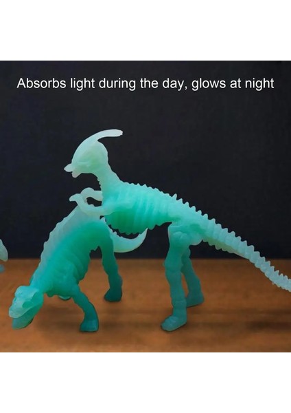 12 Adet 12 Adet Karanlıkta Glow Dinozor Oyuncak Aydınlık Dinozor Modeli Şekil Oyuncak Dekorasyon Parti Favor Doğum Günü Hediyesi Çocuklar Için (Yurt Dışından)