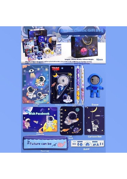 Astronot Kırtasiye Seti Ilköğretim Öğrencileri Için Okul Malzemeleri Paketi (Yurt Dışından)