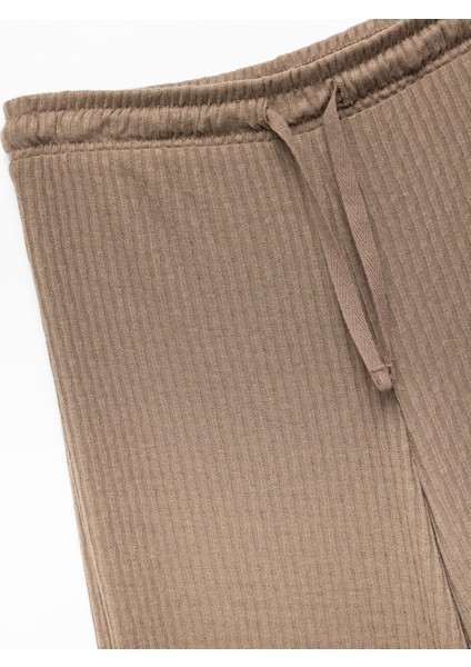 Krep Kumaş Rahat Kalıp Beli Bağlamalı Dokulu Pijama Altı indirimleri