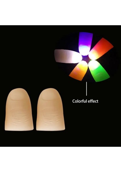Kırmızı Işık 2 Adet/takım Sihirli Işıklı Parmak Oyuncakları Bir Çift LED Yanıp Sönen Başparmak Trick Sahne Çocuk Yetişkinler Için Cadılar Bayramı Partisi Oyuncakları Hediyeler (Yurt Dışından) fiyatları