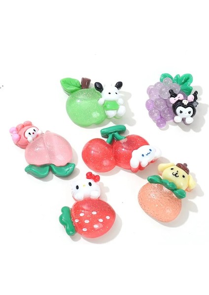 My Melody 10 Adet Anime Sanrios Aydınlık Meyve Serisi Kawaii Reçine Yama Dıy Telefon Kılıfı Delik Ayakkabı Saç Aksesuarları Dekorasyon Malzemesi Oyuncaklar (Yurt Dışından) fiyatları