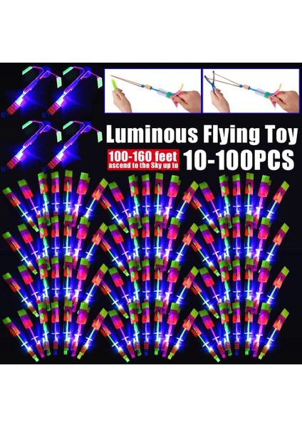20 Adet 10-100 Adet Açık Parlayan Roket Flaş LED Işık Gece Çocuklar Aydınlık Sapan Oyuncaklar Parlaklık Sapan Elastik Lastik Bant Mancınık (Yurt Dışından) fiyatları