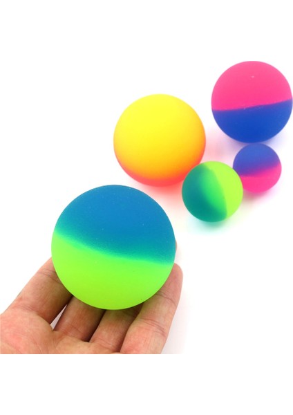 55MM 1 Adet 42/45/55MM Aydınlık Çocuk Oyuncak Topu Renkli Çocuk Zıplayan Top Kauçuk Çocuk Spor Oyunları Elastik Atlama Topları Açık Oyuncak (Yurt Dışından)