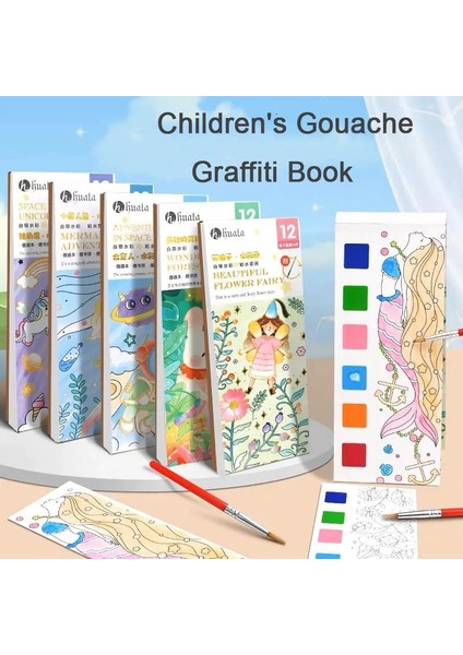 1 Adet Fırça Çocuk Guaj Grafiti Resimli Kitaplar Çizim Oyuncaklar Anaokulu Aydınlanma Suluboya Resim Imi Sanat Renk Dolum Kağıdı (Yurt Dışından) fiyatları