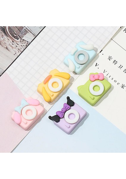 Yg-Ktm-10 Adet 10 Adet Kawaii Sanrios Karikatür Küçük Kamera Şekli Aydınlık Reçine Dıy Dekor Küpe Telefon Kabuk Yama Saç Aksesuarları Takı Oyuncak (Yurt Dışından) fırsatları