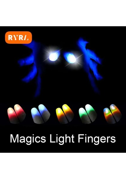 01 Başparmak LED Işık Up Oyuncaklar Çocuklar Büyülü Trick Sahne Komik Yanıp Sönen Parmaklar Fantastik Parlayan Oyuncaklar Çocuk Aydınlık Hediyeler (Yurt Dışından) indirimleri