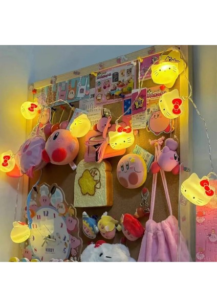 Stil 3 Yeni Kawaii Hello Kitty LED Cadılar Bayramı Atmosfer Işığı Anime Karikatür Kız Yatak Odası Bebek Aydınlık Model Oyuncak Odası Dekorasyon Hediyeler (Yurt Dışından) modelleri