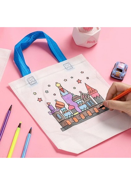 Nh Dıy Graffiti Çanta Işaretleyiciler ile El Yapımı Boyama Olmayan Dokuma Çanta Çocuklar Için Sanat El Sanatları Renk Doldurma Çizim Oyuncakları Çizim Oyuncakları (Yurt Dışından) fırsatları