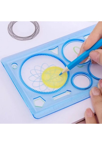 1 Adet 1 Adet Boyama Çok Fonksiyonlu Ilginç Bulmaca Spirograph Plastik Çocuk Çizim Cetvel Oyuncak Başlangıç Çalışma Yeteneğini Geliştirebilir (Yurt Dışından)