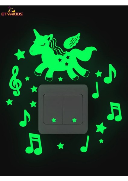 G Aydınlık Pvc Çıkartmalar Bebek Çocuk Yatak Odası Dekorasyon Karikatür Karanlıkta Parlayan Duvar Sticker Oyuncaklar Aydınlık Elektrik Düğmesi Çıkartması (Yurt Dışından) indirimleri