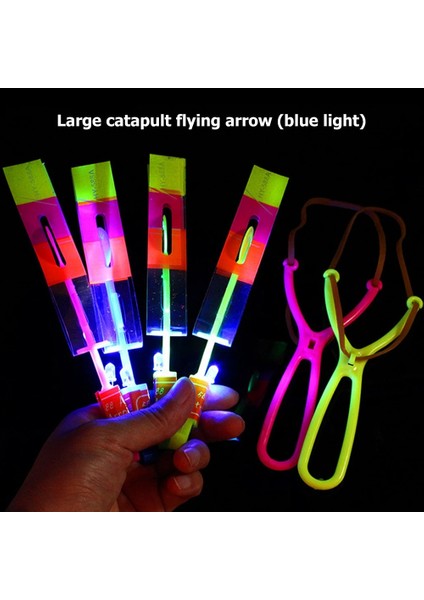 2pcs Yeni 1-3pcs Inanılmaz Işık Oyuncak Ok Roket Helikopteri Uçan Oyuncak LED Işık Oyuncaklar Parti Eğlenceli Hediyeler Lastik Bant Mancınık Aydınlık Oyuncak (Yurt Dışından) indirimleri