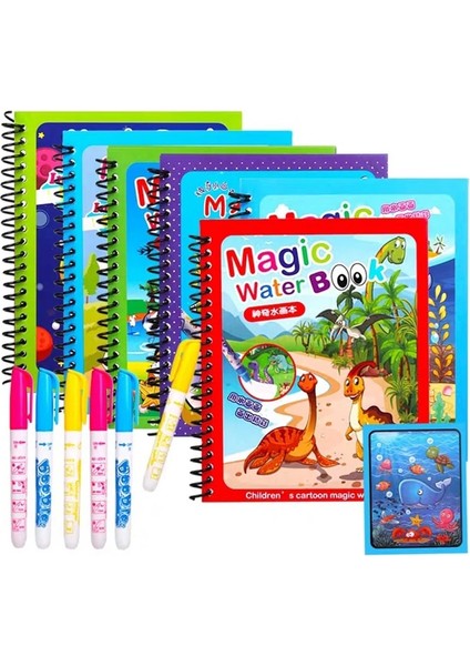 16 Bir Kalem ile Montessori Oyuncaklar Çocuk Erken Eğitim Oyuncaklar Kalem ile Büyülü Kitap Su Çizim Hediye Yeniden Kullanılabilir Boyama Kitabı Sihirli Çizim Kitabı (Yurt Dışından) fırsatları