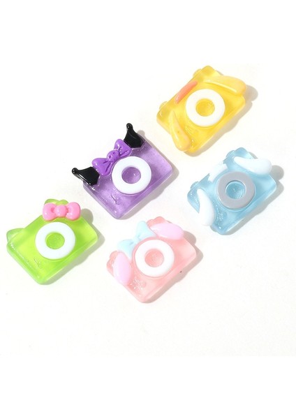 Yg-Ygg-10 Adet 10 Adet Kawaii Sanrios Karikatür Küçük Kamera Şekli Aydınlık Reçine Dıy Dekor Küpe Telefon Kabuk Yama Saç Aksesuarları Takı Oyuncak (Yurt Dışından) fiyatları