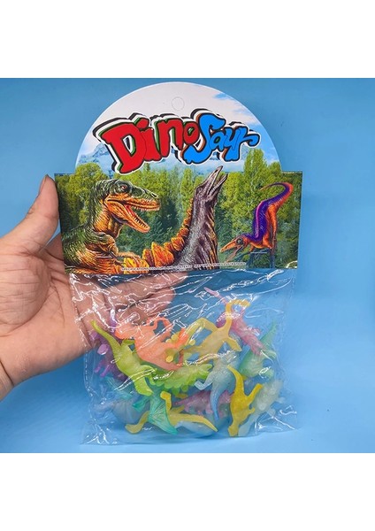 A2 12/16/17 Adet Aydınlık Dinozor Karanlıkta Glow Oyuncaklar Çocuklar Için Mini Hayvanlar Modeli (Yurt Dışından)