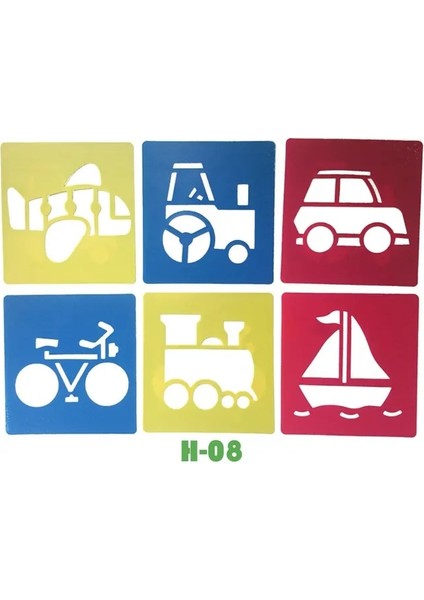 H-H8 6pcs/lot.apple Limon Üzüm Meyve Şablonu Şablon Çocuklar Sanat Tahtası Erken Öğrenme Eğitici Oyuncak Parti Iyilik 14X15CM 18 Tasarım (Yurt Dışından)