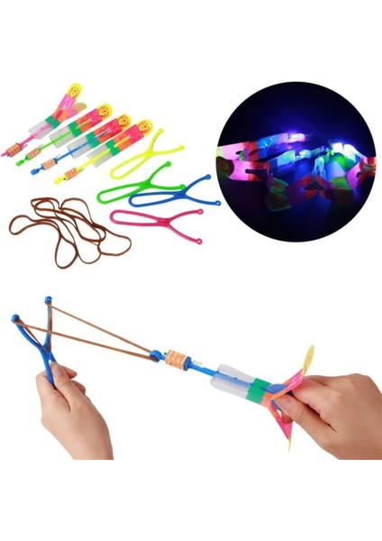 Küçük - Mavi Işık 1 Adet LED Aydınlatma Yukarı Aydınlık Oyuncak Uçan Sapan Uçan Oyuncaklar Noel Dekor Işık Hızla Mancınık (Yurt Dışından) fiyatları
