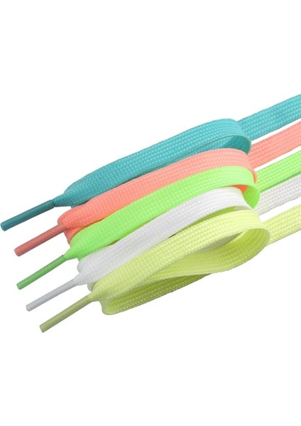 Pembe 1 Çift Aydınlık Ayakabı Düz Ayakkabı Tuval Karanlıkta Parlayan Renk Floresan Ayakkabı Bağcıkları Moda Spor Oyuncak Aksesuarları 120CM (Yurt Dışından) modelleri