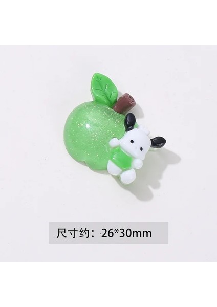 Pochacco 10 Adet Anime Sanrios Aydınlık Meyve Serisi Kawaii Reçine Yama Dıy Telefon Kılıfı Delik Ayakkabı Saç Aksesuarları Dekorasyon Malzemesi Oyuncaklar (Yurt Dışından)