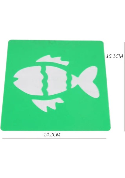 H-11 6pcs/lot.apple Limon Üzüm Meyve Şablonu Şablon Çocuklar Sanat Tahtası Erken Öğrenme Eğitici Oyuncak Parti Iyilik 14X15CM 18 Tasarım (Yurt Dışından)