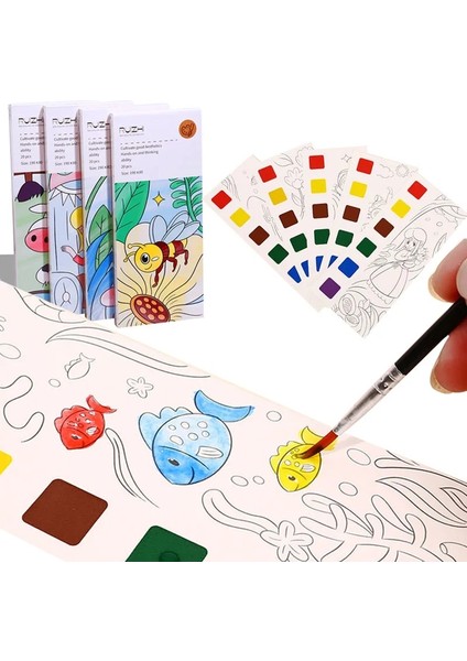 1 Adet Kalem Taşınabilir Çocuk Suluboya Boyama Kitabı 12/20 Sayfa Guaj Grafiti Resim 1 Kalem Boyama Su Çizim Kitapları Seti Çocuk Oyuncakları (Yurt Dışından) fiyatları