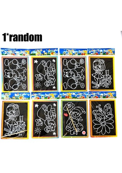1 Adet Rastgele 1/10 Adet Kazı Kazan Kuşe Kağıt Komik Boyama Kağıdı Çizim Sopa ile Çocuklar Için Renkli Çizim Oyuncaklar Dıy Tatil Hediye 13X9.5 cm (Yurt Dışından)