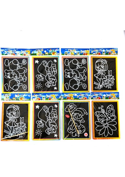 1 Adet Rastgele 1/10 Adet Kazı Kazan Kuşe Kağıt Komik Boyama Kağıdı Çizim Sopa ile Çocuklar Için Renkli Çizim Oyuncaklar Dıy Tatil Hediye 13X9.5 cm (Yurt Dışından)