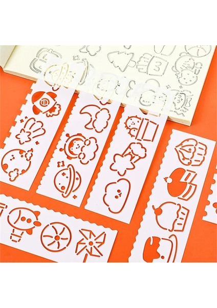 B 4 Adet/takım Karikatür Çok Fonksiyonlu Içi Boş Cetvel Boyama Çizim Şablonu Eğrisi Desen Cetvel Montessori Çocuk Oyuncak Dıy Günlüğü Gadget (Yurt Dışından) modelleri