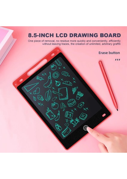 Siyah Tek Renk 8.5/12 Inç LCD Çizim Tahtasında Yazma Tablet Haneli Sihirli Tahta Sanat Boyama Aracı Çocuk Oyuncakları Beyin Oyunu Çocuk En Iyi Hediye (Yurt Dışından)