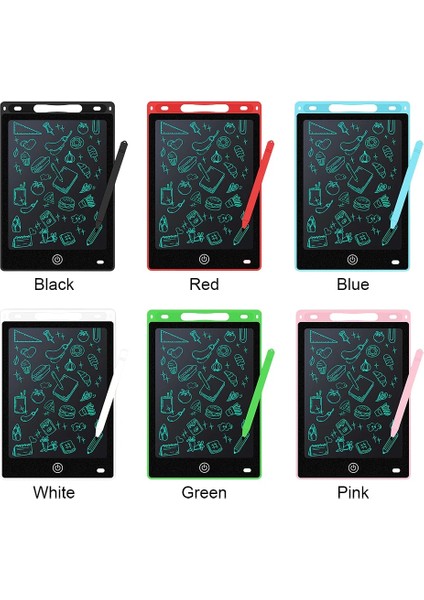 Siyah Tek Renk 8.5/12 Inç LCD Çizim Tahtasında Yazma Tablet Haneli Sihirli Tahta Sanat Boyama Aracı Çocuk Oyuncakları Beyin Oyunu Çocuk En Iyi Hediye (Yurt Dışından)
