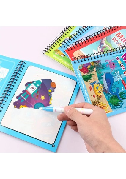 Tip 12 Çocuk Yeniden Kullanılabilir Boyama Kitabı Sihirli Su Çizim Kitabı Dıy Anaokulu Grafiti Boyama Çizim Oyuncaklar Erken Eğitim Oyuncaklar (Yurt Dışından) fiyatları