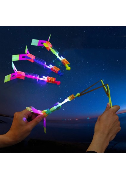 500910 1 Adet Erkek Açık Parlayan Roket Flaş LED Aydınlatma Yukarı Aydınlık Oyuncak Uçan Sapan Uçan Oyuncaklar Noel Dekor Işık Hızla Hızlı Mancınık (Yurt Dışından) fırsatları