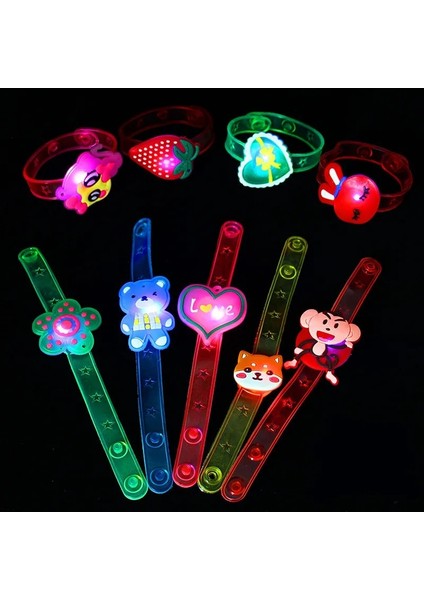 1 Adet Rastgele Renk Yenilik Oyuncaklar Bebek Izle Oyuncak Bilek Kayışı Bandı Aydınlık LED Işıkları ile Izle Noel Cadılar Bayramı Doğum Günü Partisi Çocuk Hediyeler (Yurt Dışından)