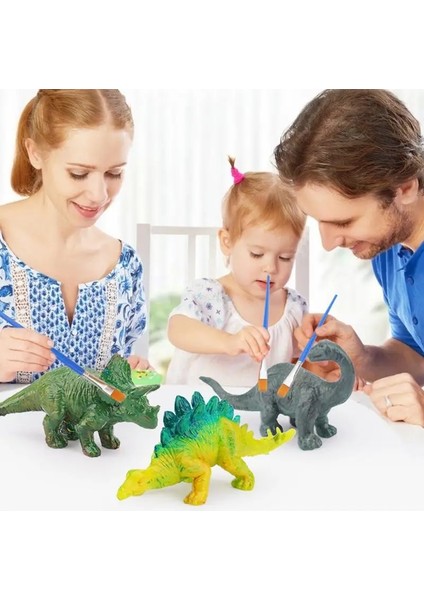 1 Takım Dıy Boyama Dinozorlar 3D Boyama Seti Dinozor Çizim Suluboya Grafiti Çocuklar El Sanatları ve Sanat Seti Boyama Kiti Dinozor Oyuncakları (Yurt Dışından)