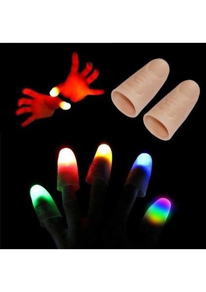 Stil F Başparmak LED Işık Up Oyuncaklar Çocuklar Büyülü Trick Sahne Komik Yanıp Sönen Parmaklar Fantastik Parlayan Oyuncaklar Çocuk Aydınlık Hediyeler (Yurt Dışından) fırsatları