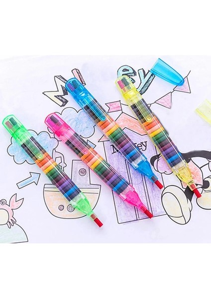 Rastgele Renk Çocuk Çizim Oyuncaklar 20 Renk Balmumu Boya Kalemi Bebek Komik Yaratıcı Eğitici Yağlıboya Pastel Çocuk Grafiti Çizim Kalemi Rastgele (Yurt Dışından) modelleri