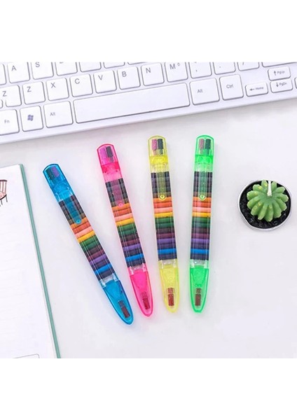 Rastgele Renk Çocuk Çizim Oyuncaklar 20 Renk Balmumu Boya Kalemi Bebek Komik Yaratıcı Eğitici Yağlıboya Pastel Çocuk Grafiti Çizim Kalemi Rastgele (Yurt Dışından) fırsatları