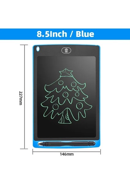 8.5 Inç Mavi 8.5 Inç LCD Yazma Tablet Çizim Tahtasında Çocuklar Graffiti Eskiz Defteri Oyuncaklar El Yazısı Yazı Tahtası Sihirli Çizim Tahtasında Oyuncak Hediye (Yurt Dışından)